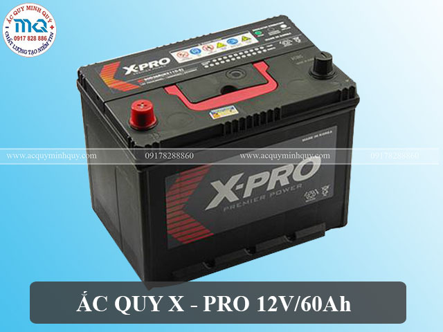 Ắc quy X Pro 12V - 60 Ah chính hãng giá tốt
