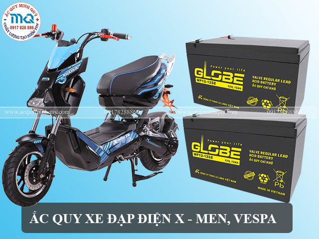 Ắc quy xe đạp điện Xmen, Zoomer, V5, Vespa, Jeek
